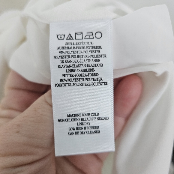 BHLDN Dress The Population Erin Dress White Size L - Picture 9 of 14